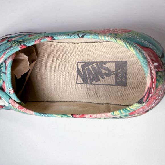 Vans Authentic Low Top Sneakers - Flamingo Tropical Print Canvas - Men’s 9.5 - Picture 8 of 16